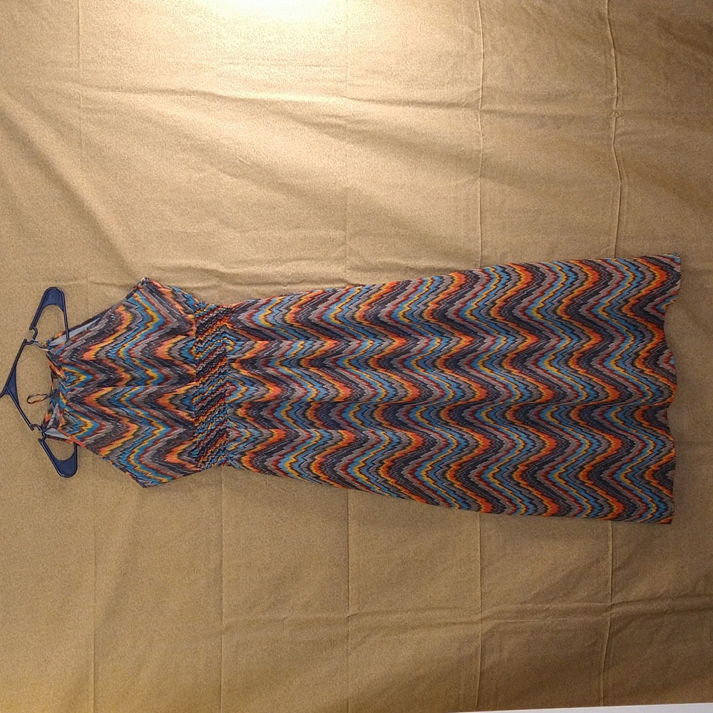 Women Multi-Colored Long Dress Size: L